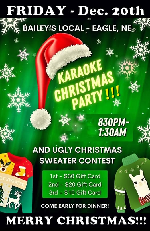Baileys local ugly sweater party