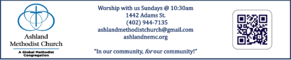 Ashland UMC church Banner