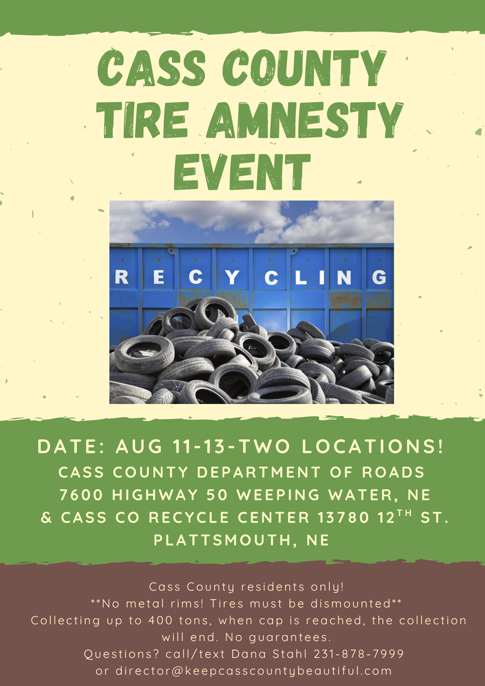Tire Amnesty Event 2026